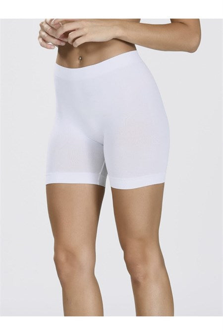 Women's Seamfree White Shorts Leggings