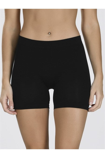 Women's Seamfree Black Shorts Leggings