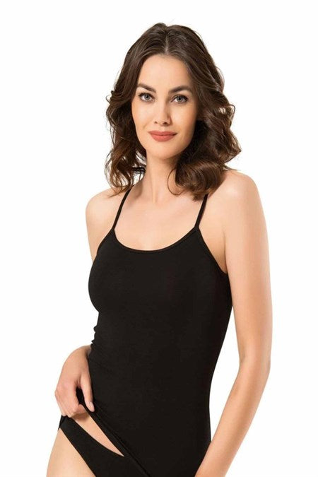 Women's Thin Strap Black Camisole