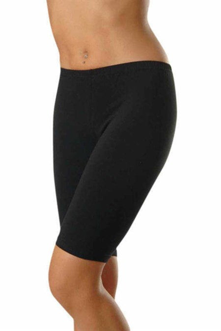 Women's Oversize Black Short Leggings