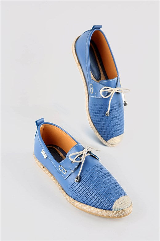 Women's Blue Espadrille Shoes