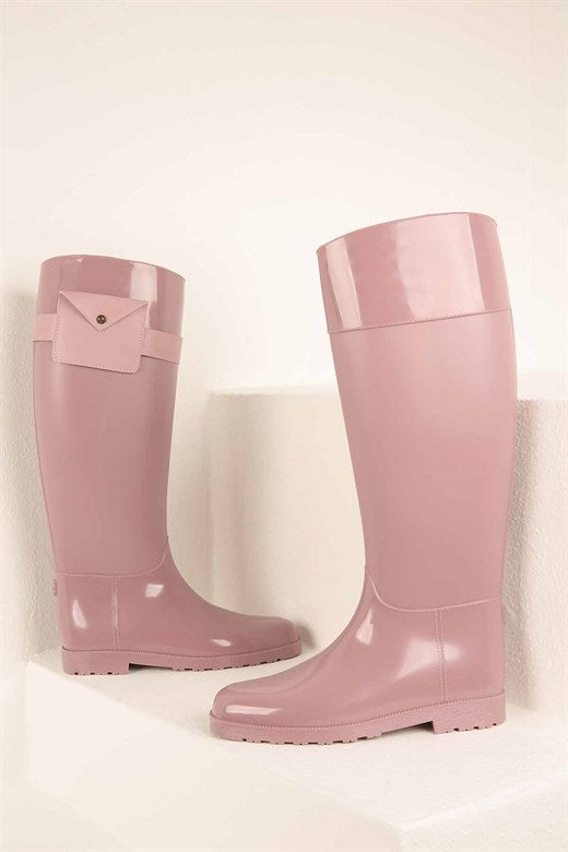 Women's Salmon Long Rain Boots