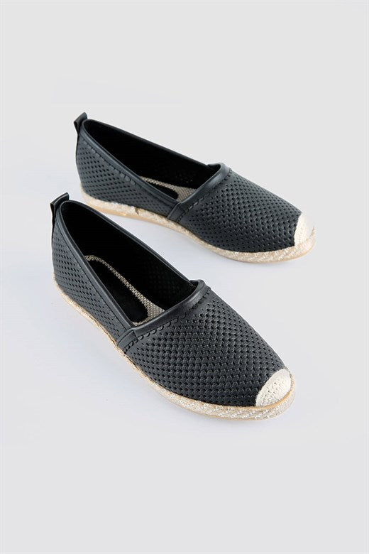 Women's Black Espadrille Shoes