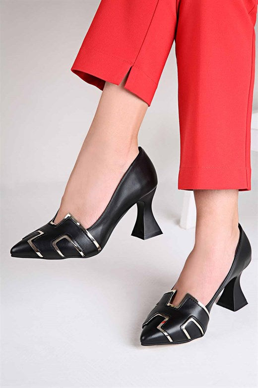 Women's Black Heeled Shoes