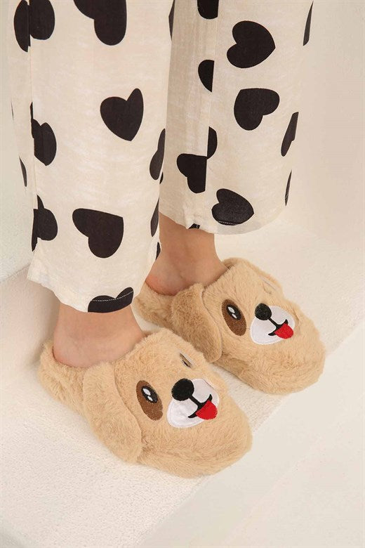 Women's Dog Figure Mink Snoozies