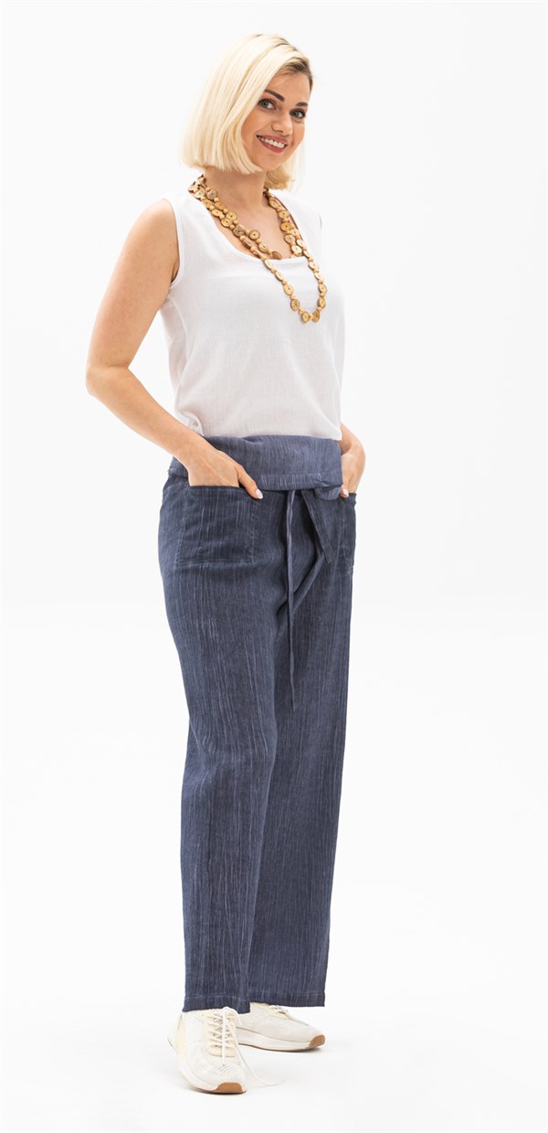Women's Indigo Gauze Thai Pants