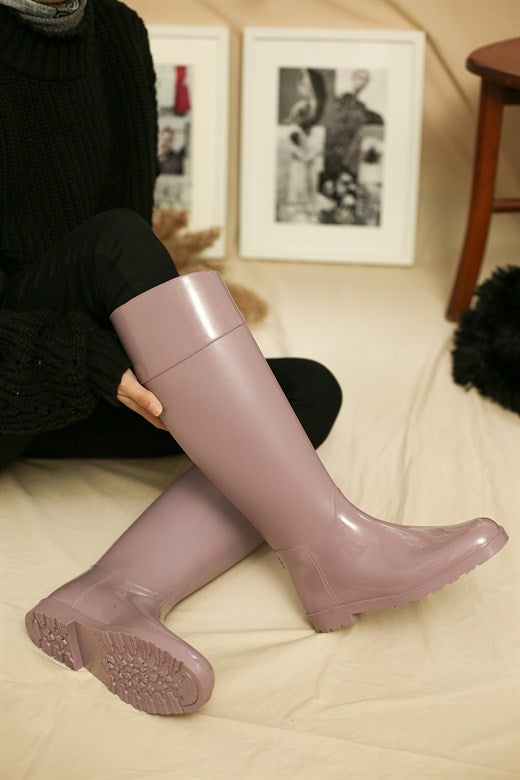 Women's Salmon Long Rain Boots