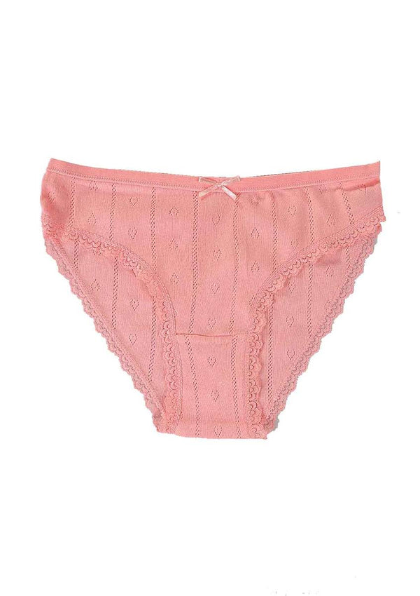 Women's Powder Rose Jacquard Panty
