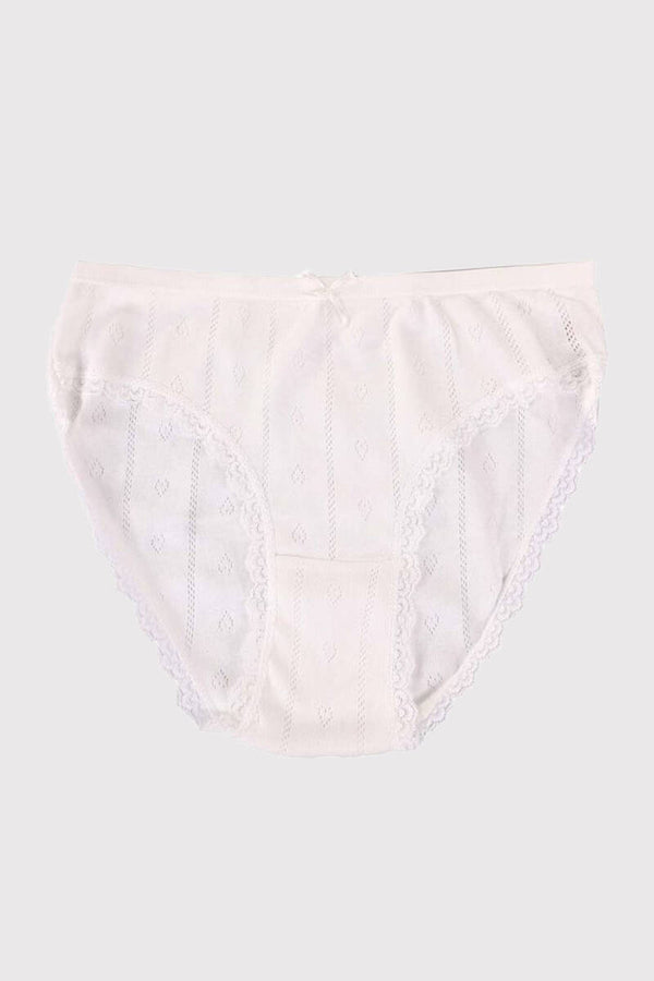 Women's Ecru Jacquard Panty