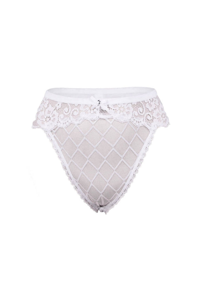 Women's Lace Detail White Panty