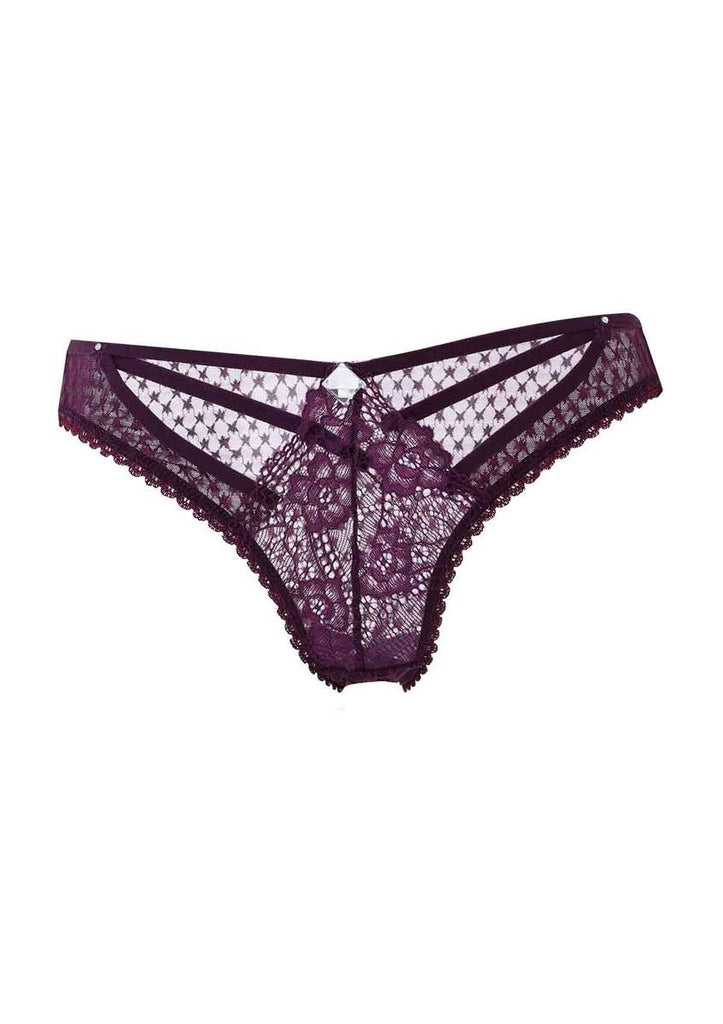 Women's Lace Detail Damson Panty