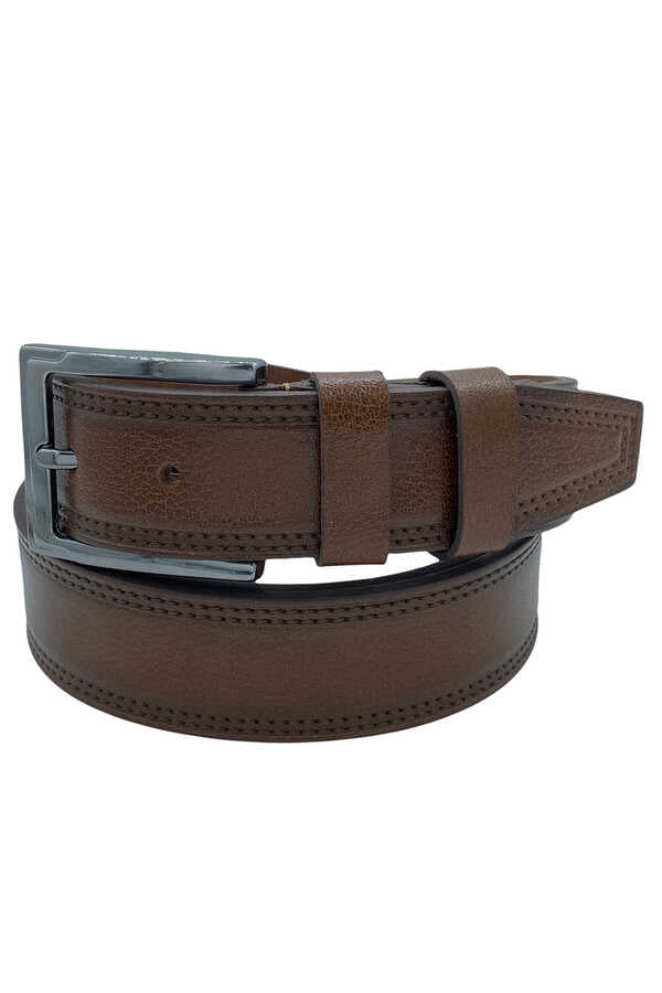 Men's Brown Leather Classic Belt