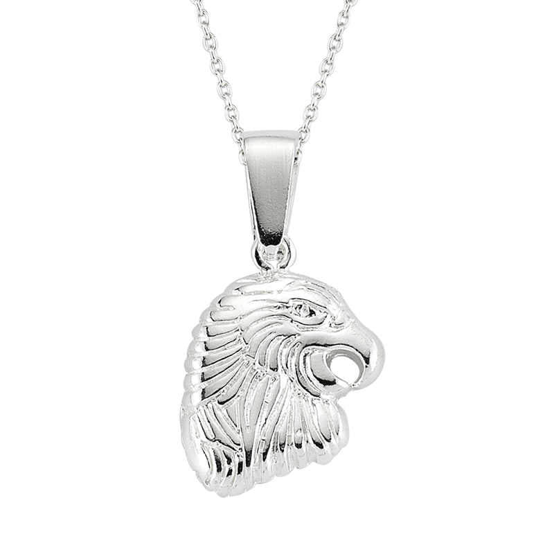 Men's Eagle Pendant Silver Necklace