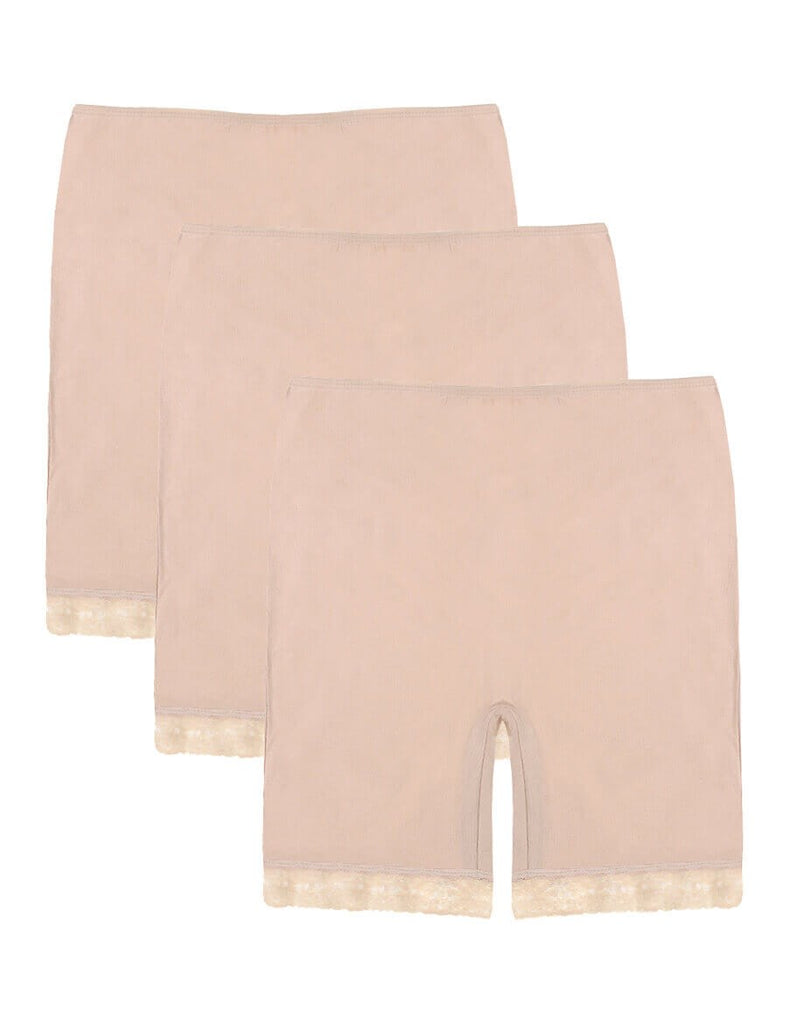 Women's Tan Long Shorts - 3 Pieces