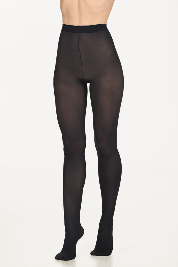 Women's Plain Navy Blue Pantyhose