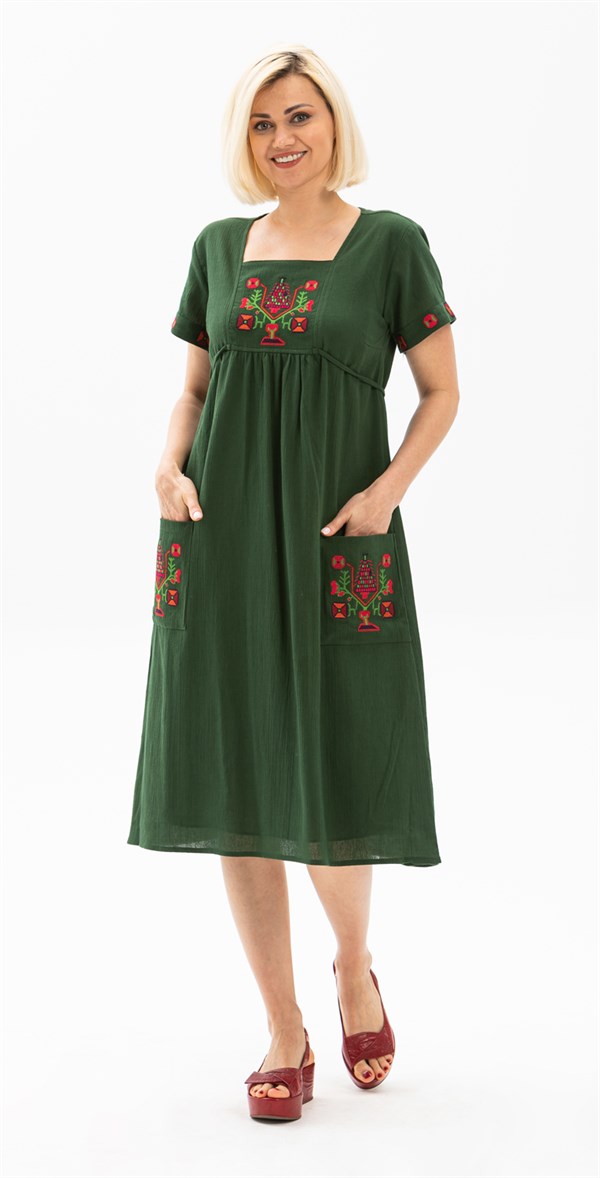 Women's Green Midi Dress