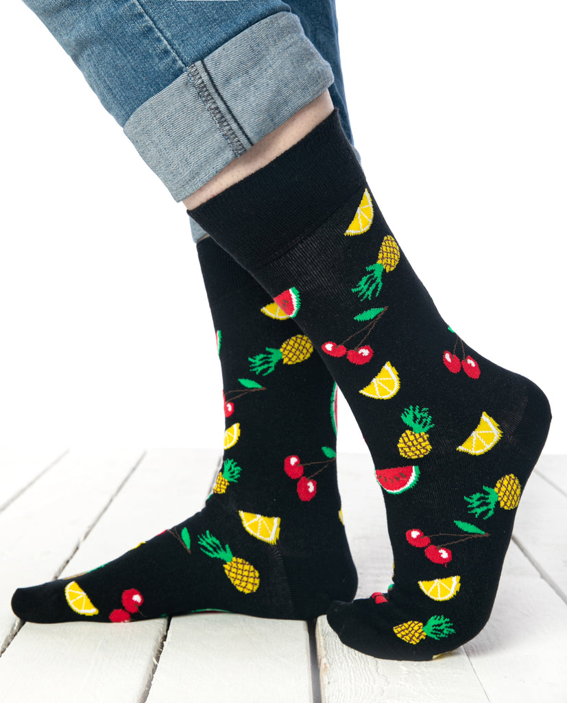 Men's Fruit Pattern Socket Socks