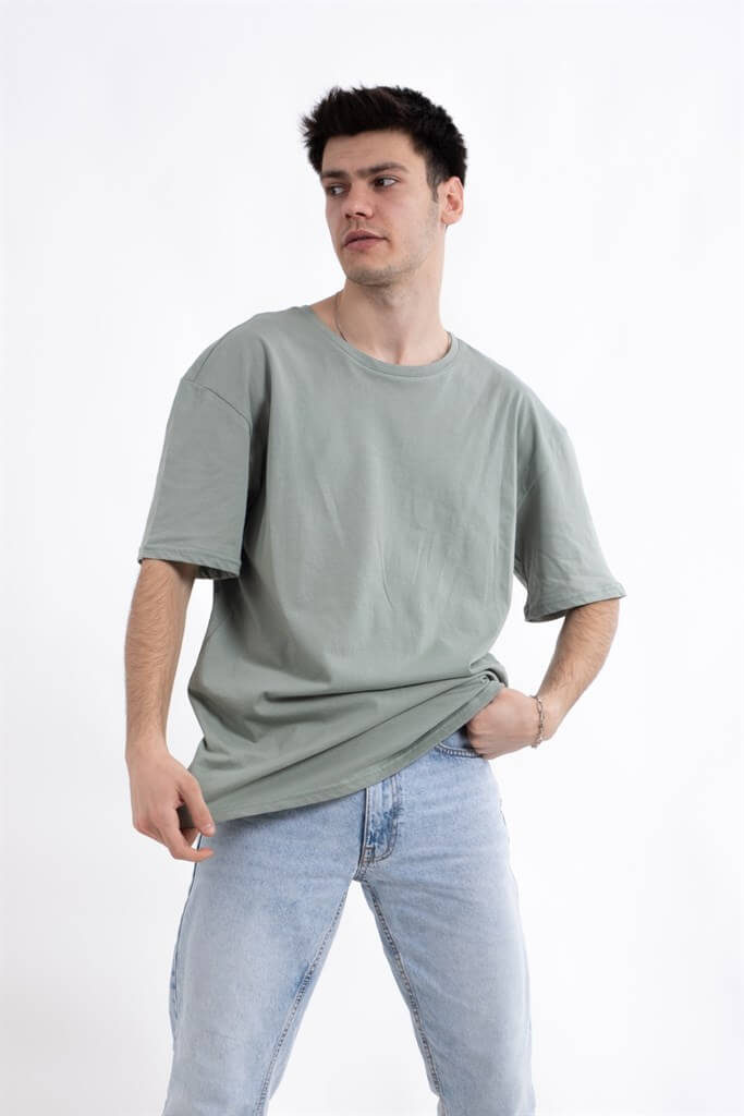 Unisex Oversize Basic Mint Green T-shirt