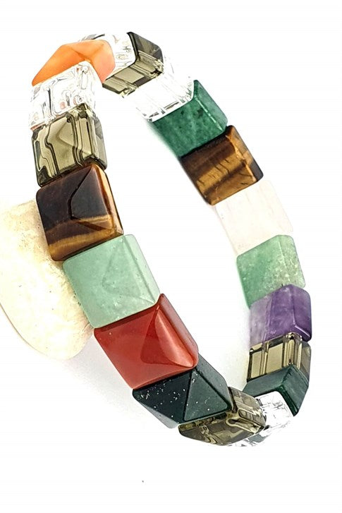 Women's Multi-color Natural Gemmed Bracelet