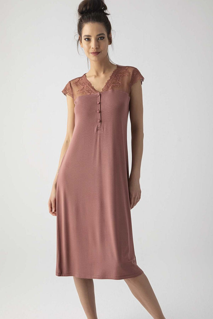 Women's Oversize Brown Nightgown