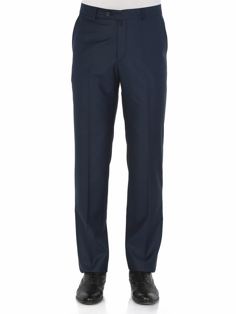 Men's Navy Blue Regular Fit Pants