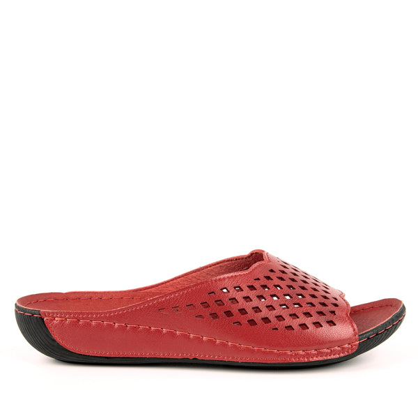 Women's Red Casual Slippers