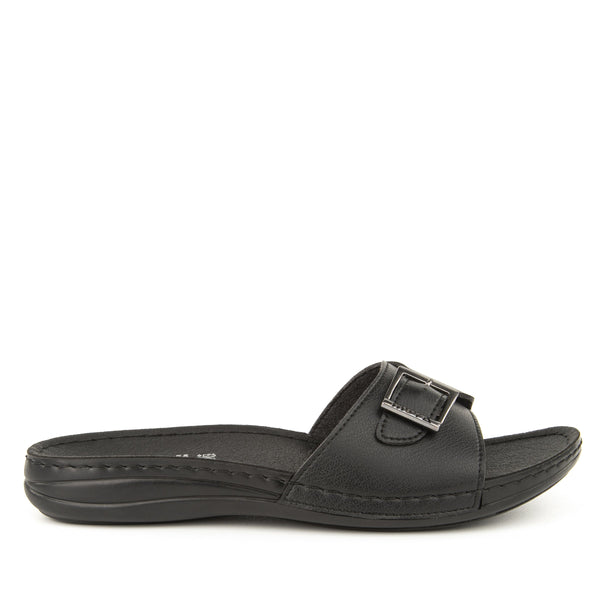 Women's Black Casual Slippers
