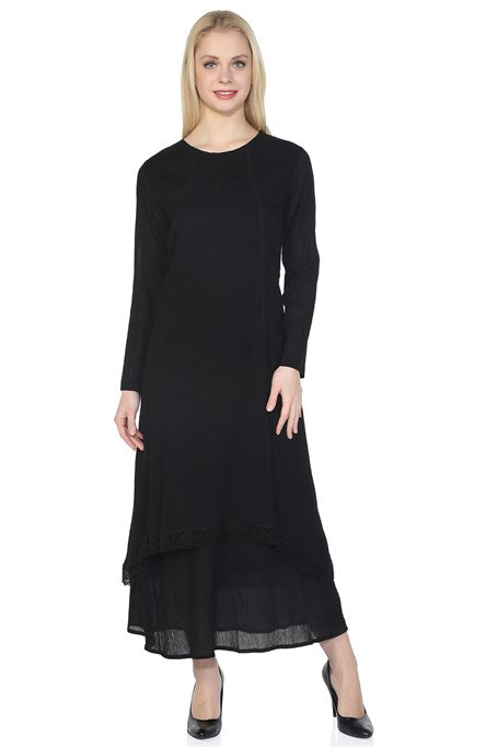Women's Black Midi Dress