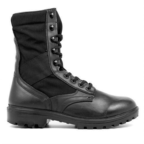 Men's Black Rubber Military Boots