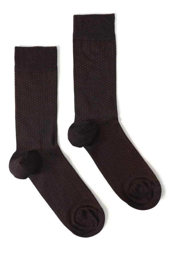 Men's Plain Brown Socks