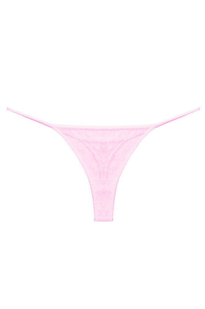 Women's Pink Lace Tanga