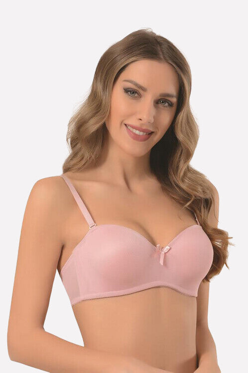 Women's Powder Rose Unsupported Bra