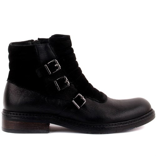 Men's Zipped Black Boots
