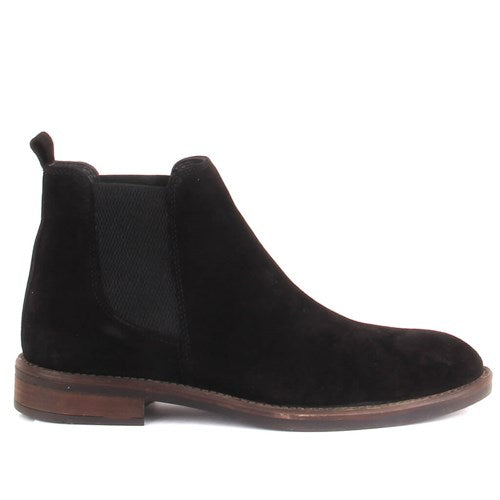 Men's Black Suede Chelsea Boots