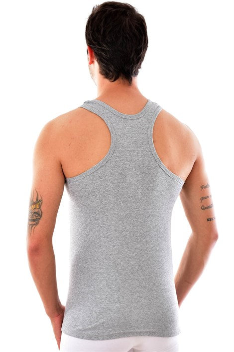 Men's Grey Sleeveless Undershirt