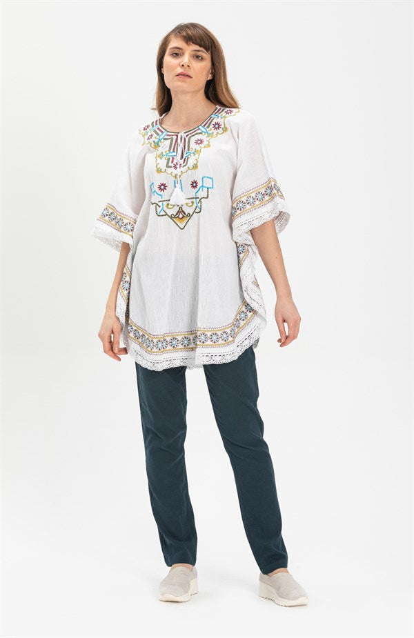 Women's Pocket Petrol Gauze Pants