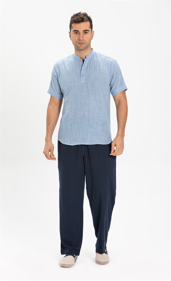 Men's Navy Blue Gauze Pantalettes