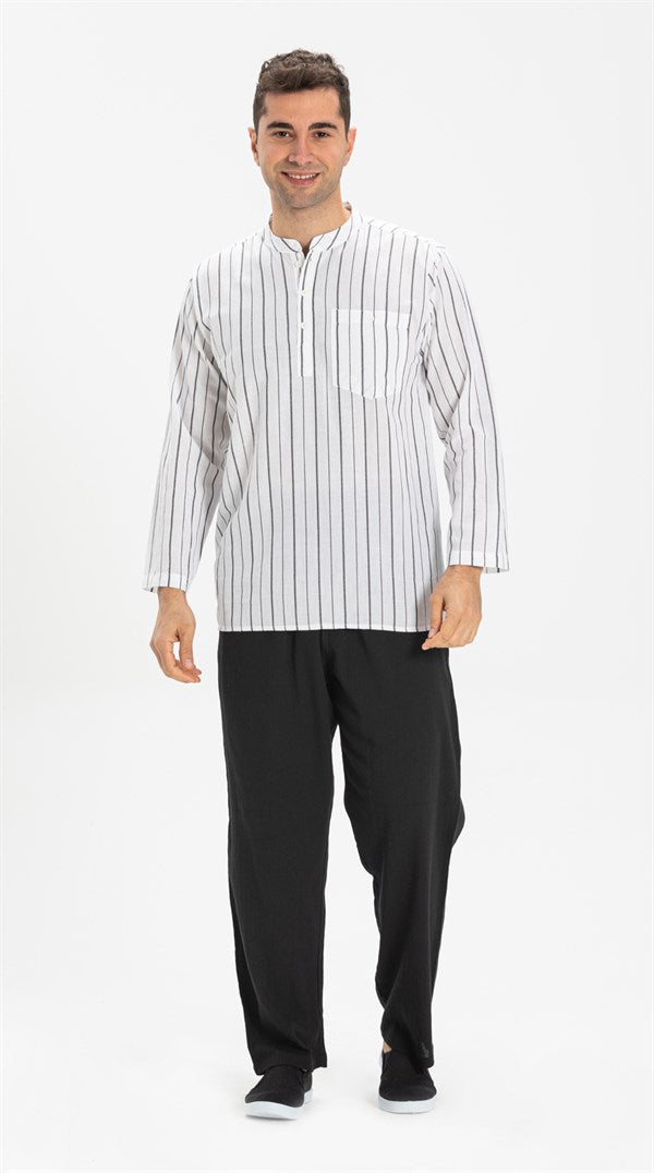 Men's Black Gauze Pantalettes