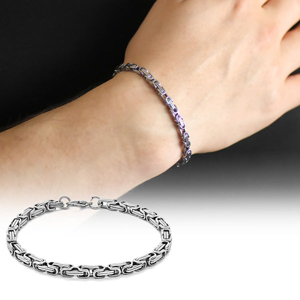 Men's Silver Steel Bracelet