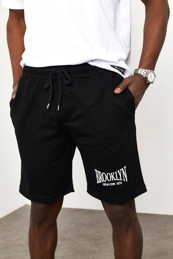 Men's Pocket Black Shorts