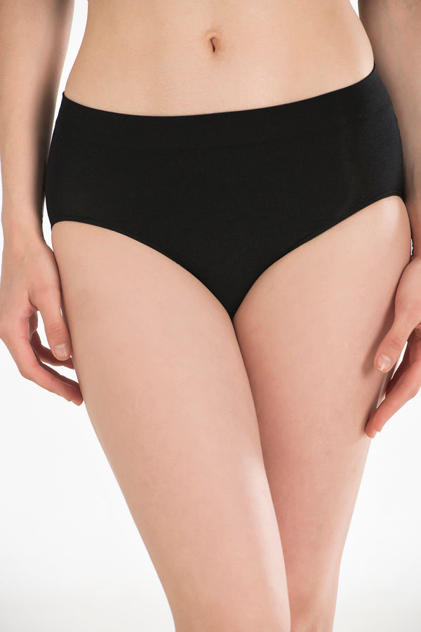 Women's Black Seamless Panty