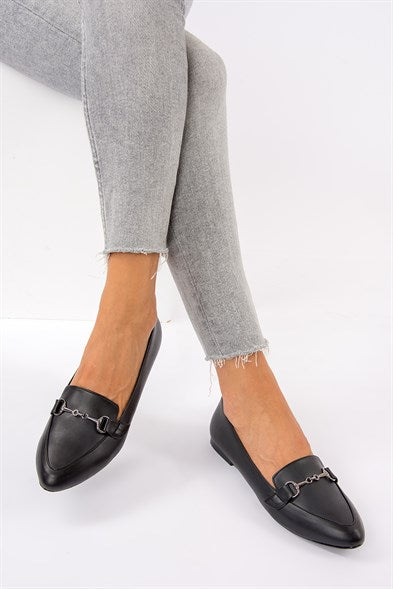 Women's Black Flat Shoes