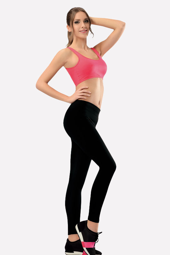 Women's Long Black Leggings