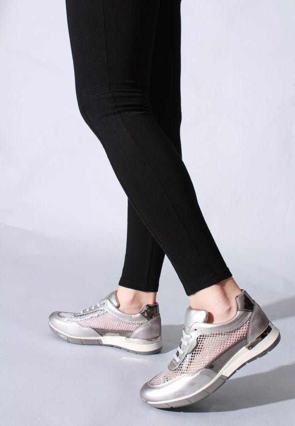 Women's Silver Sport Shoes
