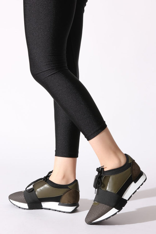 Women's Khaki Sport Shoes