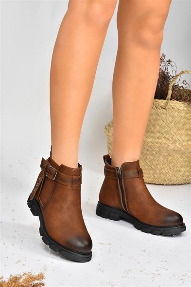 Women's Zipped Ginger Boots