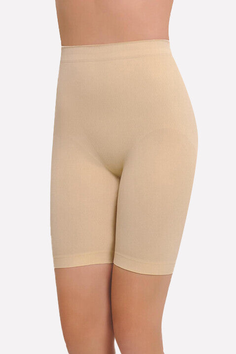 Women's Tan Color Tummy Control Shapewear Shorts