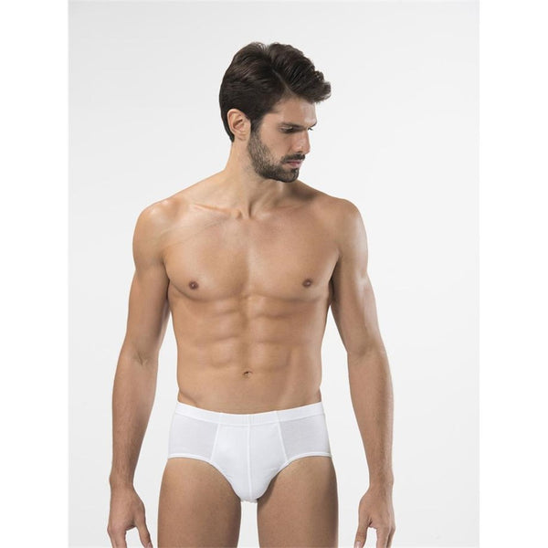 Men's Basic White Briefs - 2 Pieces