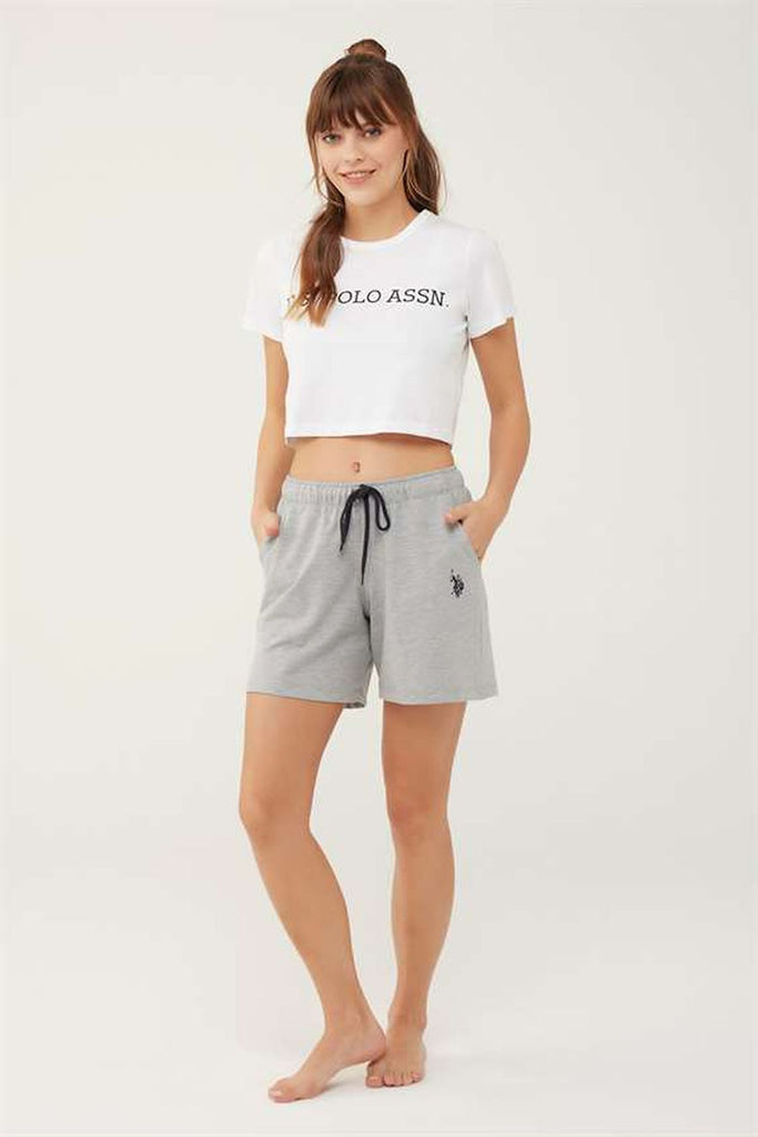 Women's Pocket Grey Shorts
