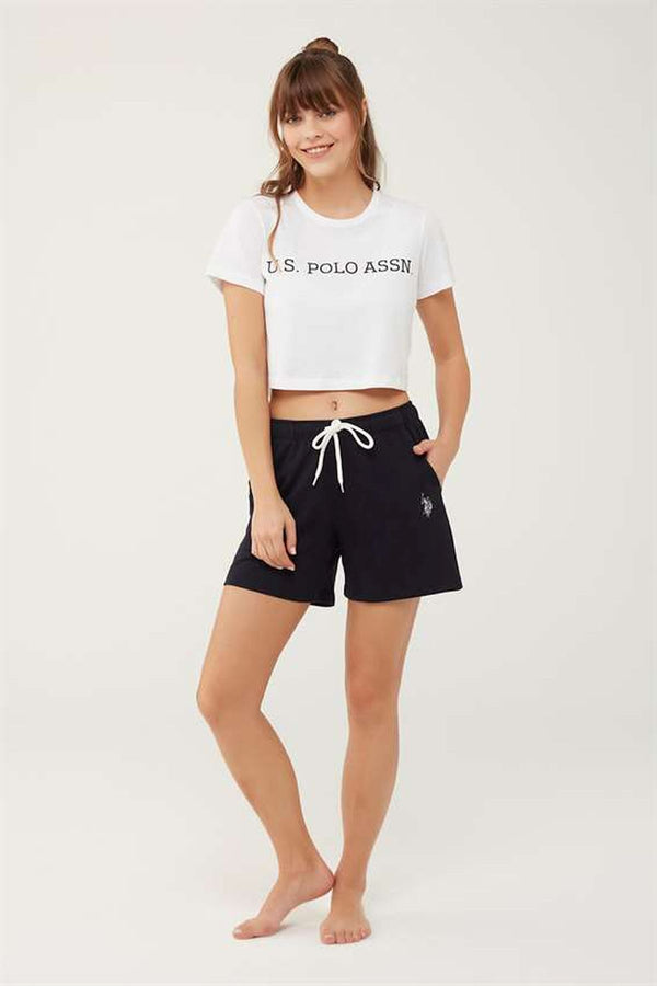 Women's Pocket Navy Blue Shorts